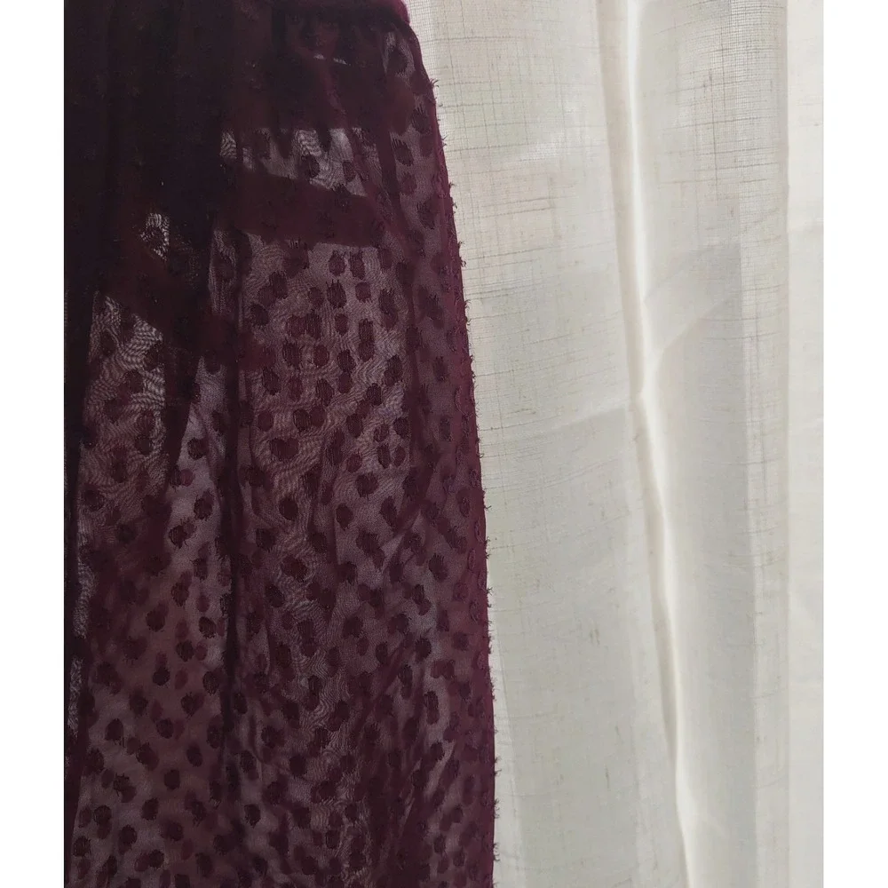 Anthropologie burgandy ribbed